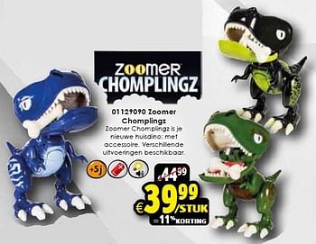 Aanbiedingen Zoomer chomplingz - Zoomer - Geldig van 24/10/2015 tot 06/12/2015 bij ToyChamp