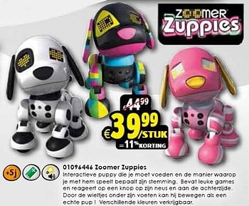 Aanbiedingen Zoomer zuppies - Zoomer - Geldig van 24/10/2015 tot 06/12/2015 bij ToyChamp