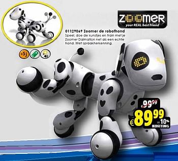 Aanbiedingen Zoomer de robothond - Zoomer - Geldig van 24/10/2015 tot 06/12/2015 bij ToyChamp