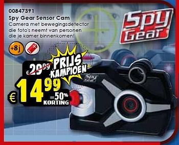 Aanbiedingen Spy gear sensor cam - Spy gear - Geldig van 24/10/2015 tot 06/12/2015 bij ToyChamp