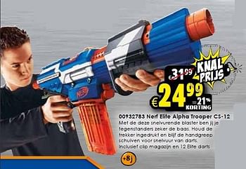 Aanbiedingen Nerf elite alpha trooper cs-12 - Nerf - Geldig van 24/10/2015 tot 06/12/2015 bij ToyChamp