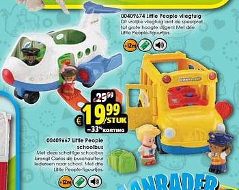 Aanbiedingen Little people vliegtuig - Little People - Geldig van 24/10/2015 tot 06/12/2015 bij ToyChamp