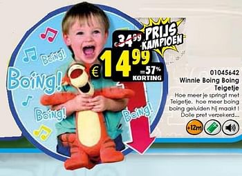 Aanbiedingen Winnie boing boing teigetje - winnie the pooh - Geldig van 24/10/2015 tot 06/12/2015 bij ToyChamp