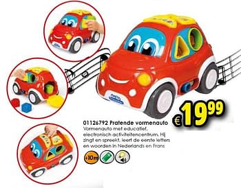 Aanbiedingen Pratende vormenauto - Clementoni - Geldig van 24/10/2015 tot 06/12/2015 bij ToyChamp