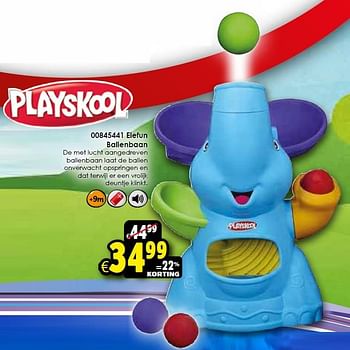 Aanbiedingen Elefun ballenbaan - Playskool - Geldig van 24/10/2015 tot 06/12/2015 bij ToyChamp