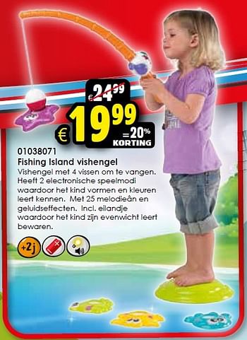 Aanbiedingen Fishing island vishengel - Chicco - Geldig van 24/10/2015 tot 06/12/2015 bij ToyChamp