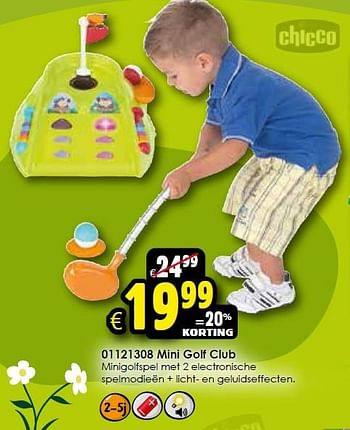 Aanbiedingen Mini golf club - Chicco - Geldig van 24/10/2015 tot 06/12/2015 bij ToyChamp