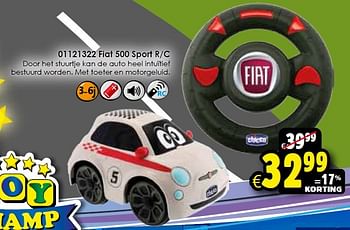 Aanbiedingen Fiat 500 sport r-c - Chicco - Geldig van 24/10/2015 tot 06/12/2015 bij ToyChamp