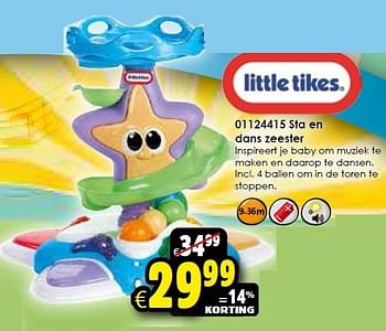 Aanbiedingen Sta en dans zeester - Little Tikes - Geldig van 24/10/2015 tot 06/12/2015 bij ToyChamp