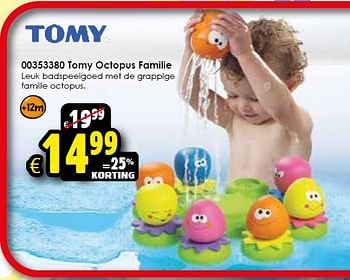 Aanbiedingen Tomy octopus familie - Tomy - Geldig van 24/10/2015 tot 06/12/2015 bij ToyChamp