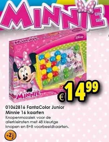 Aanbiedingen Fantacolor junior minnie 16 kaarten - Minnie Bow-Tique - Geldig van 24/10/2015 tot 06/12/2015 bij ToyChamp