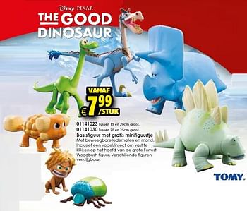 Aanbiedingen The good dinosaur basisfiguur met gratis minifiguurtje - Tomy - Geldig van 24/10/2015 tot 06/12/2015 bij ToyChamp