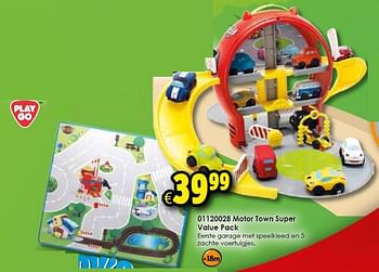 Aanbiedingen Motor town super value pack - Play-Go - Geldig van 24/10/2015 tot 06/12/2015 bij ToyChamp