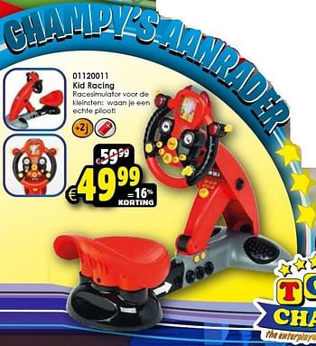 Aanbiedingen Kid racing - Cars - Geldig van 24/10/2015 tot 06/12/2015 bij ToyChamp