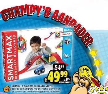 Aanbiedingen Smartmax basic stunt - Smartmax - Geldig van 24/10/2015 tot 06/12/2015 bij ToyChamp