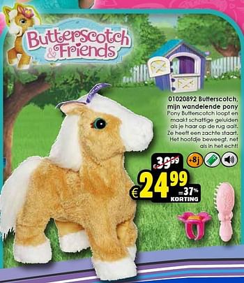 Aanbiedingen Fur real friends butterscotch, mijn wandelende pony - Hasbro - Geldig van 24/10/2015 tot 06/12/2015 bij ToyChamp