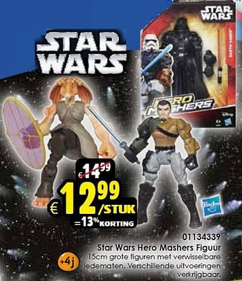 Aanbiedingen Star wars hero mashers figuur - Hasbro - Geldig van 24/10/2015 tot 06/12/2015 bij ToyChamp