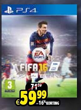 Aanbiedingen Fifa 16 - Electronic Arts - Geldig van 24/10/2015 tot 06/12/2015 bij ToyChamp