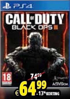 Aanbiedingen Call of duty black ops lll - Activision - Geldig van 24/10/2015 tot 06/12/2015 bij ToyChamp