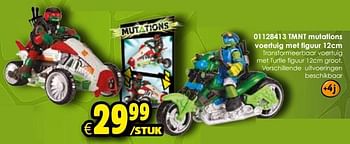 Aanbiedingen Tmnt mutations voertuig met figuur - Ninja Turtles - Geldig van 24/10/2015 tot 06/12/2015 bij ToyChamp