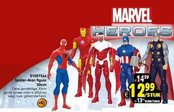 Aanbiedingen Spider-man figuur - Marvel - Geldig van 24/10/2015 tot 06/12/2015 bij ToyChamp