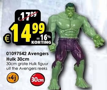 Aanbiedingen Avengers hulk - Marvel - Geldig van 24/10/2015 tot 06/12/2015 bij ToyChamp
