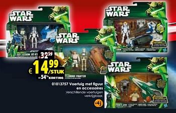 Aanbiedingen Voertuig met figuur en accessoires - Star Wars - Geldig van 24/10/2015 tot 06/12/2015 bij ToyChamp