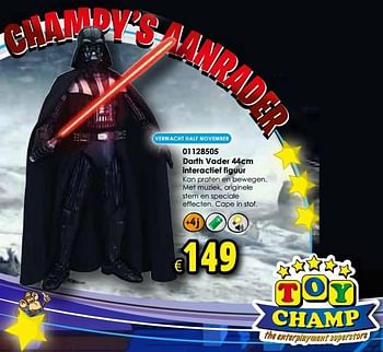 Aanbiedingen Darth vader 44cm interactief figuur - Star Wars - Geldig van 24/10/2015 tot 06/12/2015 bij ToyChamp