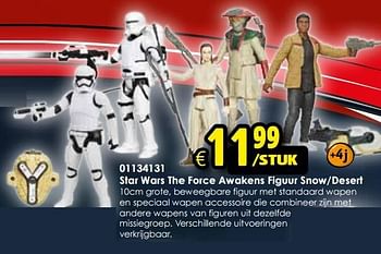 Aanbiedingen Star wars the force awakens figuur snow-desert - Star Wars - Geldig van 24/10/2015 tot 06/12/2015 bij ToyChamp