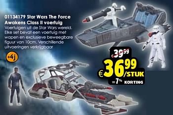 Aanbiedingen Star wars the force awakens class ii voertuig - Star Wars - Geldig van 24/10/2015 tot 06/12/2015 bij ToyChamp