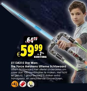 Aanbiedingen Star wars the force awakens ultieme lichtzwaard - Star Wars - Geldig van 24/10/2015 tot 06/12/2015 bij ToyChamp