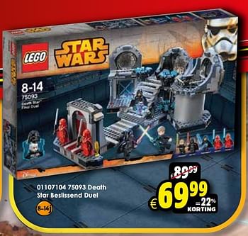 Aanbiedingen Death star beslissend duel - Lego - Geldig van 24/10/2015 tot 06/12/2015 bij ToyChamp