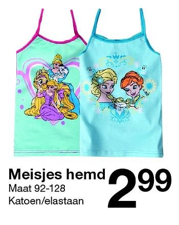 Aanbiedingen Meisjes hemd - Huismerk - Zeeman  - Geldig van 24/10/2015 tot 31/10/2015 bij Zeeman