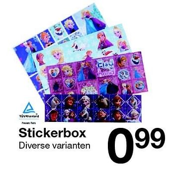 Aanbiedingen Stickerbox - Huismerk - Zeeman  - Geldig van 24/10/2015 tot 31/10/2015 bij Zeeman
