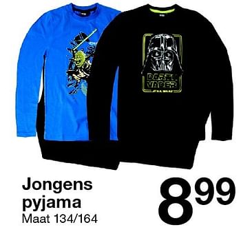 Aanbiedingen Jongens pyjama - Huismerk - Zeeman  - Geldig van 24/10/2015 tot 31/10/2015 bij Zeeman