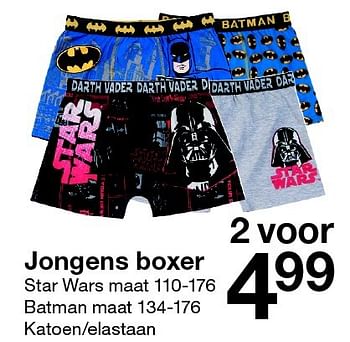 Aanbiedingen Jongens boxer - Huismerk - Zeeman  - Geldig van 24/10/2015 tot 31/10/2015 bij Zeeman