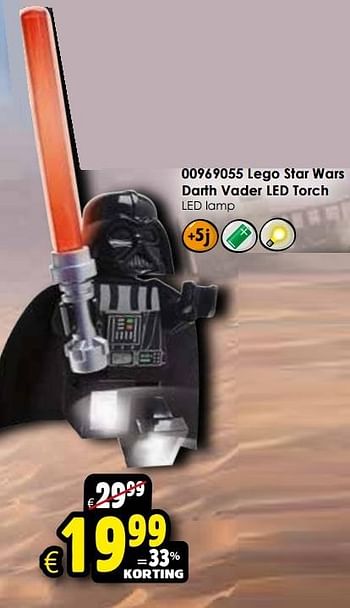 Aanbiedingen Lego star wars darth vader led torch - Lego - Geldig van 24/10/2015 tot 06/12/2015 bij ToyChamp