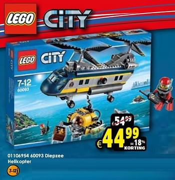 Aanbiedingen Diepzee helikopter - Lego - Geldig van 24/10/2015 tot 06/12/2015 bij ToyChamp