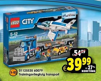 Aanbiedingen Trainingsvliegtuig transport - Lego - Geldig van 24/10/2015 tot 06/12/2015 bij ToyChamp