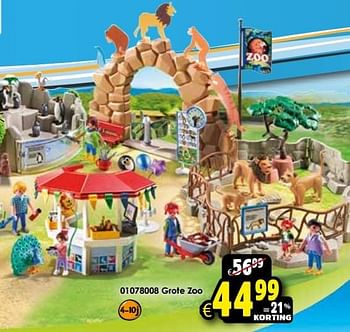 Aanbiedingen Grote zoo - Playmobil - Geldig van 24/10/2015 tot 06/12/2015 bij ToyChamp