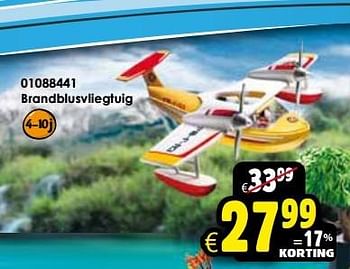 Aanbiedingen Brandblusvliegtuig - Playmobil - Geldig van 24/10/2015 tot 06/12/2015 bij ToyChamp