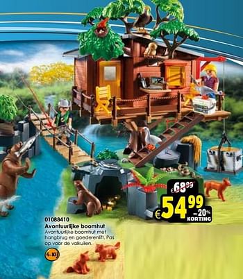 Aanbiedingen Avontuurlijke boomhut - Playmobil - Geldig van 24/10/2015 tot 06/12/2015 bij ToyChamp