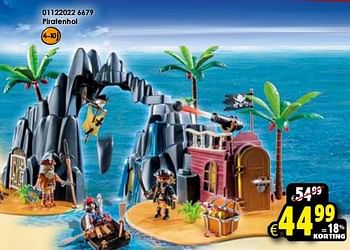 Aanbiedingen Piratenhol - Playmobil - Geldig van 24/10/2015 tot 06/12/2015 bij ToyChamp