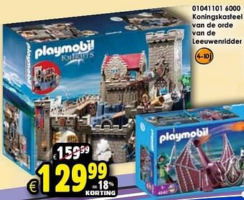 Aanbiedingen Koningskasteel van de orde van de leeuwenridder - Playmobil - Geldig van 24/10/2015 tot 06/12/2015 bij ToyChamp
