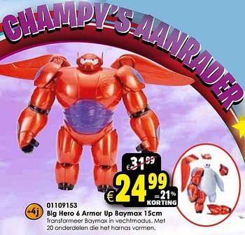 Aanbiedingen Big hero 6 armor up baymax - Big Hero 6 - Geldig van 24/10/2015 tot 06/12/2015 bij ToyChamp
