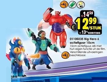 Aanbiedingen Big hero 6 actiefiguur - Big Hero 6 - Geldig van 24/10/2015 tot 06/12/2015 bij ToyChamp