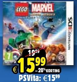 Aanbiedingen Lego: marvel super heroes - Warner Brothers Interactive Entertainment - Geldig van 24/10/2015 tot 06/12/2015 bij ToyChamp