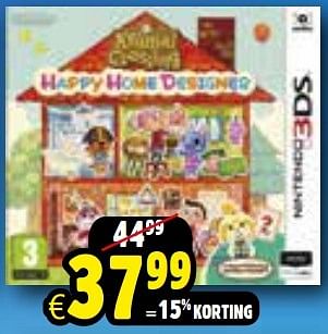 Aanbiedingen Animal crossing happy home designer - Nintendo - Geldig van 24/10/2015 tot 06/12/2015 bij ToyChamp