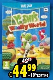 Aanbiedingen Yoshi`s woolly world - Nintendo - Geldig van 24/10/2015 tot 06/12/2015 bij ToyChamp