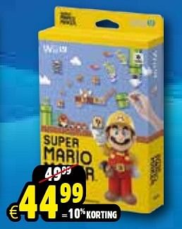 Aanbiedingen Super mario maker + artbook - Nintendo - Geldig van 24/10/2015 tot 06/12/2015 bij ToyChamp